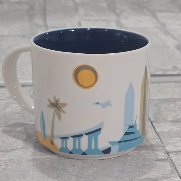 Starbucks Coffee Mug San Diego You Are Here Collection Blue White Ceramic 14oz - Picture 3 of 6
